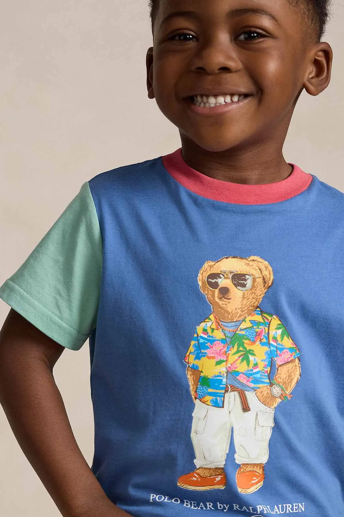 Polo Ralph Lauren Kids 3-7 Ya Erkek ocuk Polo Bear T-shirt