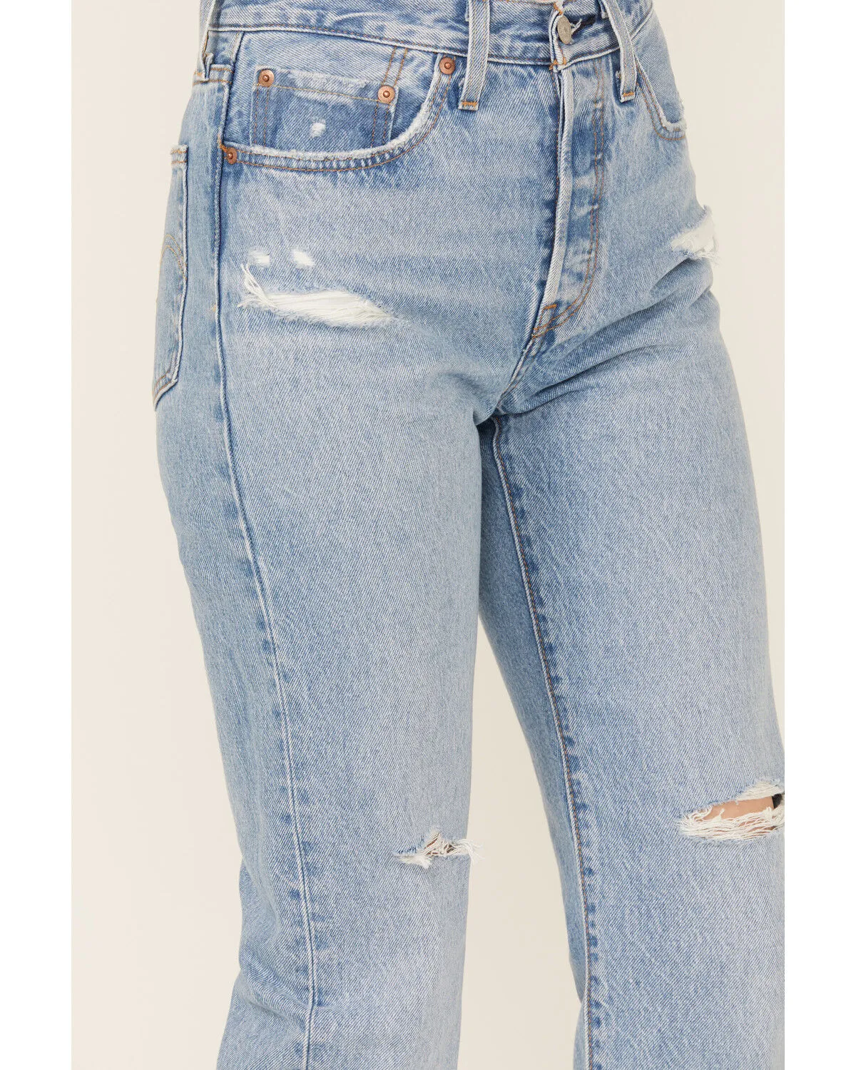 Product Name:  Levi's Women's 501® Original Lane Change Light Wash High Rise Straight Denim Jeans