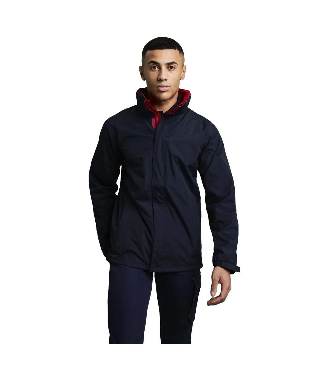 Regatta Mens Standout Ardmore Jacket (Waterproof & Windproof) (Navy/Classic Red) - UTRG1603