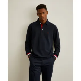 Regular fit long sleeve polo