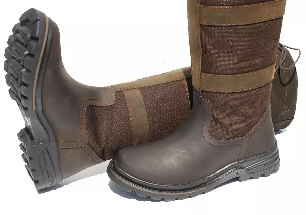 Rhinegold Elite Skye Waterproof Country Boot - Waxy Brown