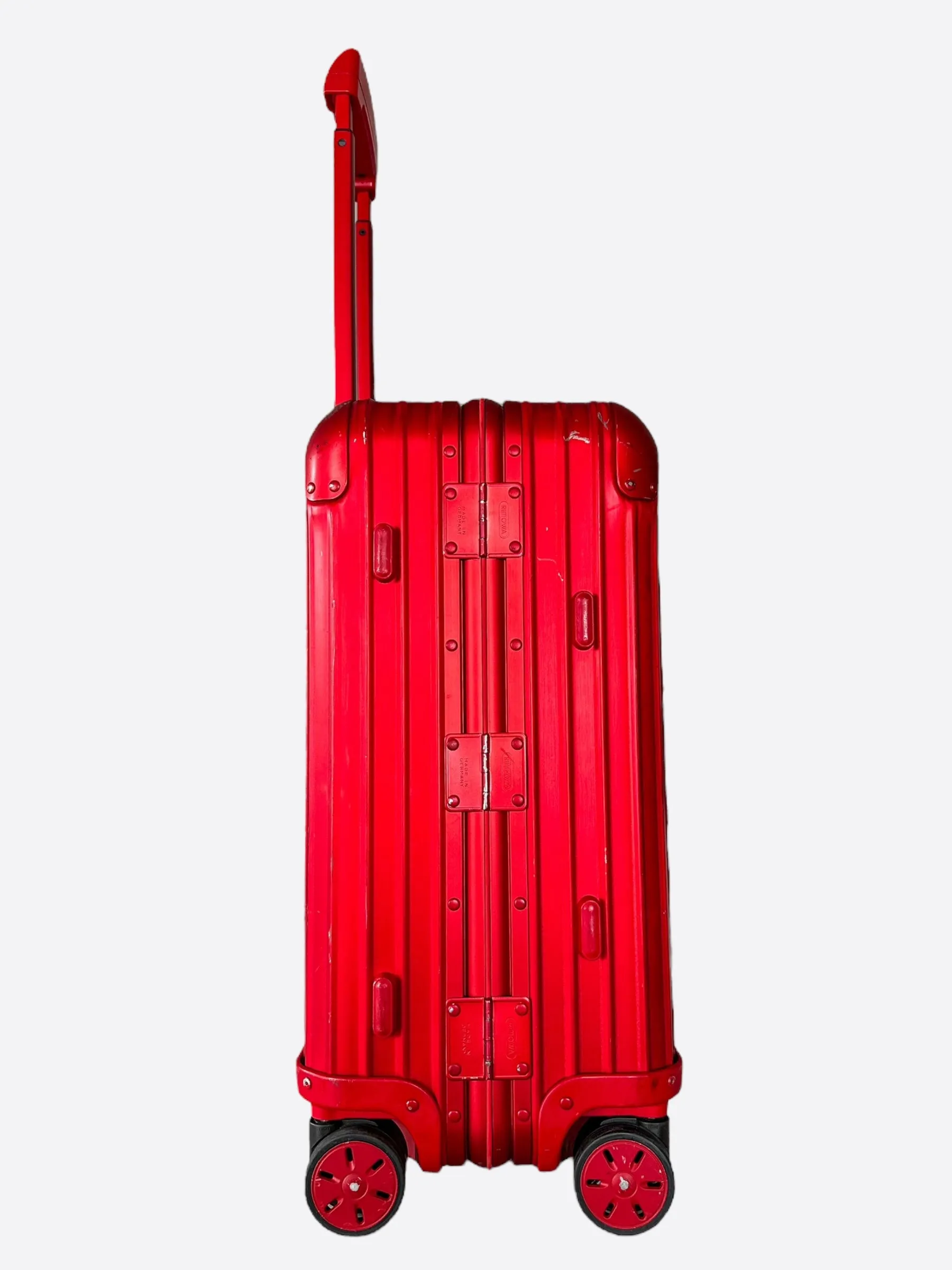 Rimowa Supreme Red & White Topas Multiwheel 45L Suitcase