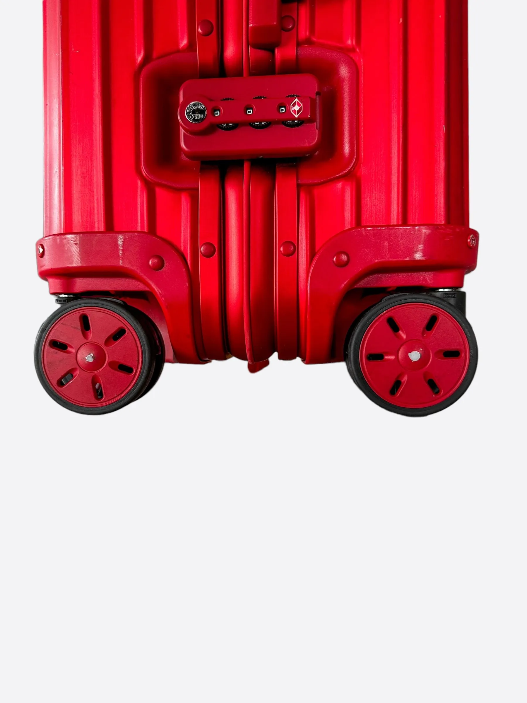 Rimowa Supreme Red & White Topas Multiwheel 45L Suitcase