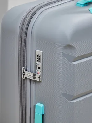 Rock TR-0239-GAQ Tulum Grey Suitcase | Holiday Shop | George at ASDA