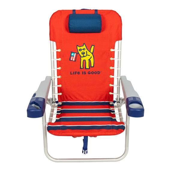 Rocket Flag Backpack Beach Chair