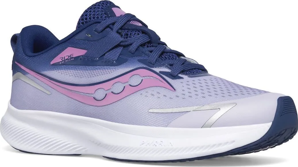 Saucony Kids' Ride 15 Mauve/Indigo | Buy Saucony Kids' Ride 15 Mauve/Indigo here | Outnorth