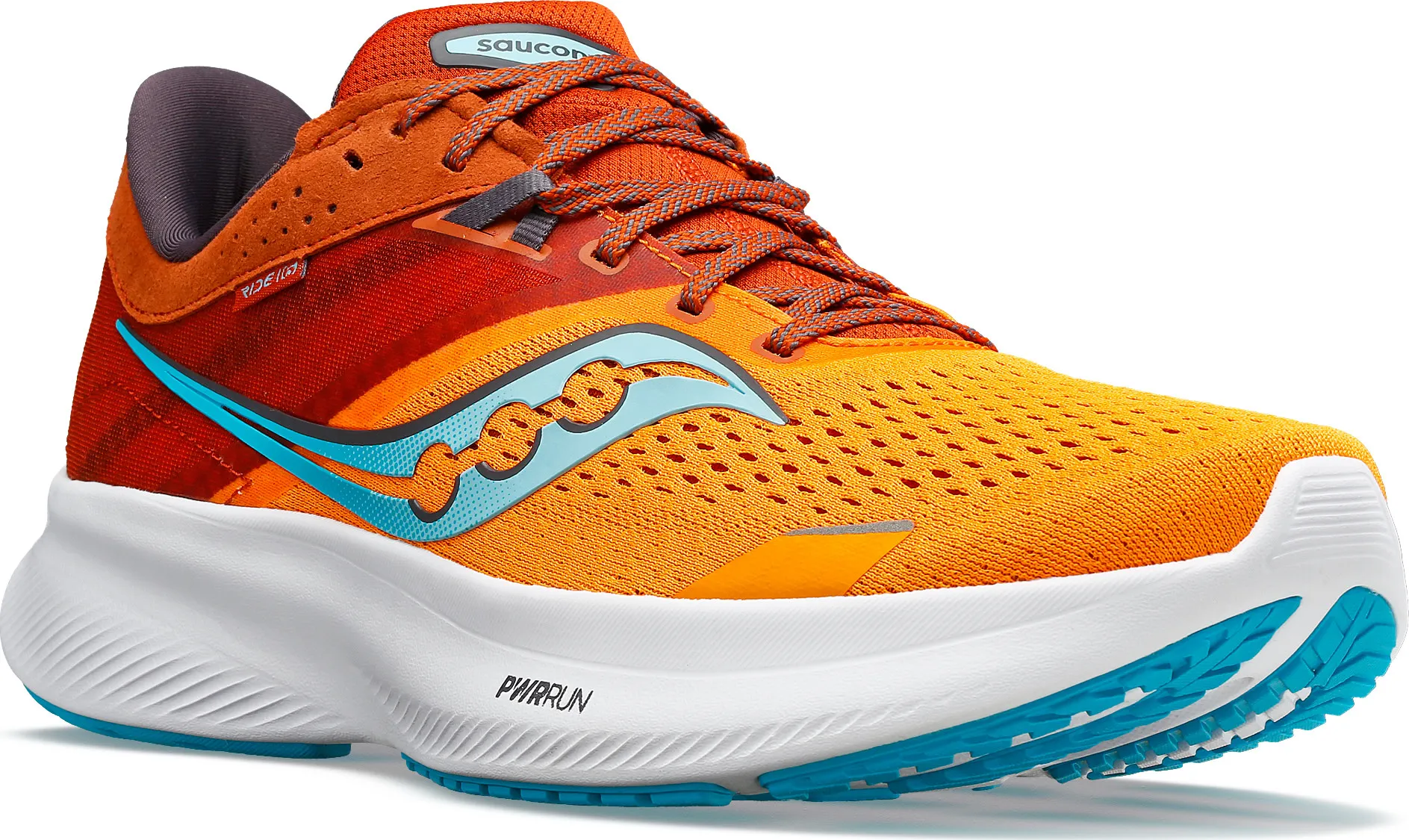 Saucony Men's Ride 16 Marigold/Lava | Buy Saucony Men's Ride 16 Marigold/Lava here | Outnorth