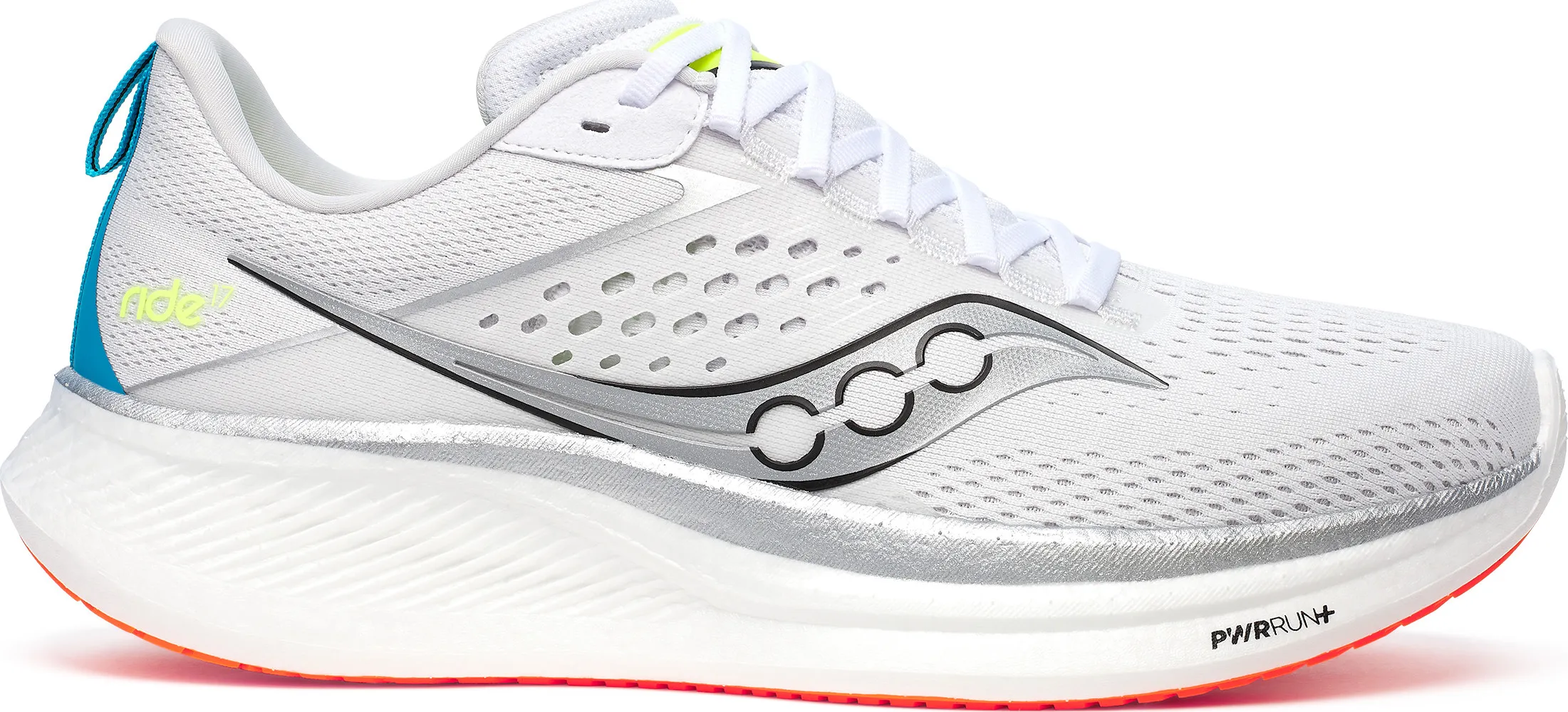 Saucony Men's Ride 17 White/Vizi | Buy Saucony Men's Ride 17 White/Vizi here | Outnorth