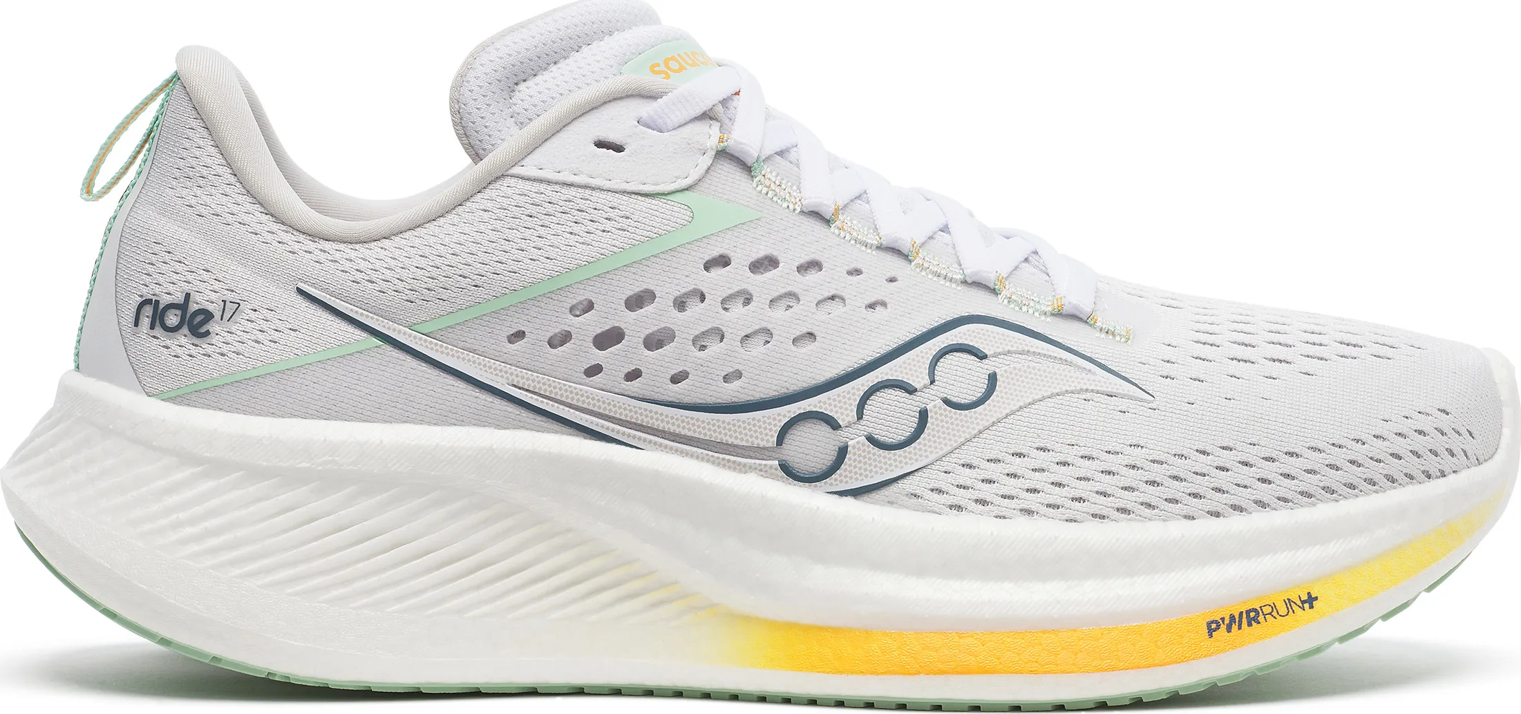 Saucony Women's Ride 17 White/Peel | Buy Saucony Women's Ride 17 White/Peel here | Outnorth