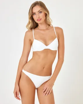 Seashell Missy Bikini Top - White