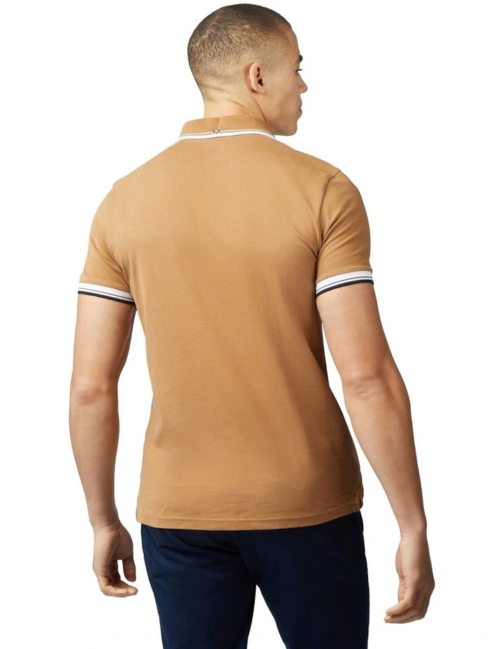 Signature Polo in Light Brown