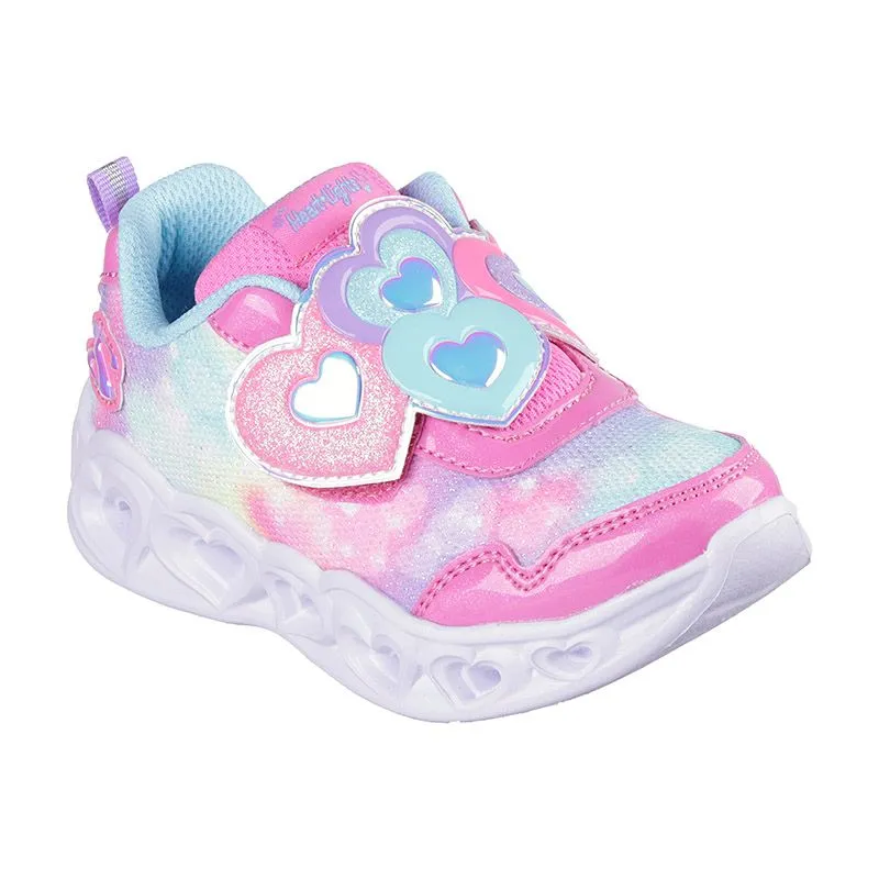 Skechers Kids' Heart Lights - Lovin Reflection Infant Trainers Pink / Turquoise - SS24