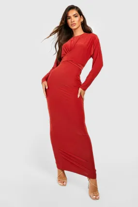 Slinky Wrap Maxi Dress