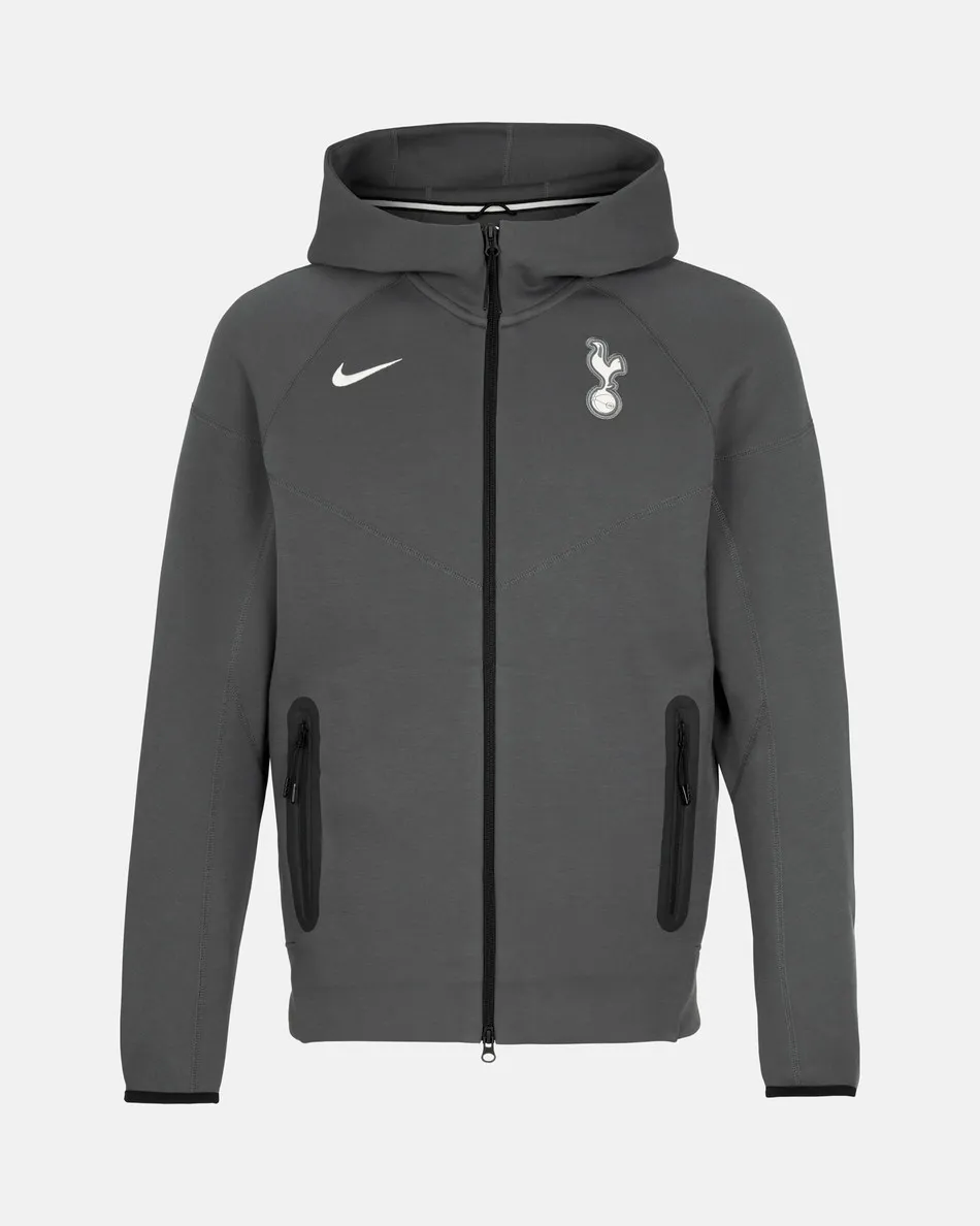 Spurs Nike Mens Dark Grey Tech Fleece Hoodie 2024/25