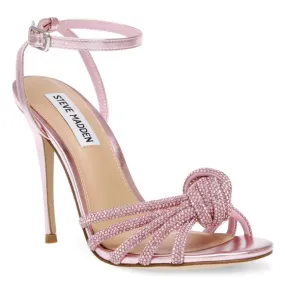 Steve Madden Bedazzle Blush Microsuede + Rhinestones Sandals