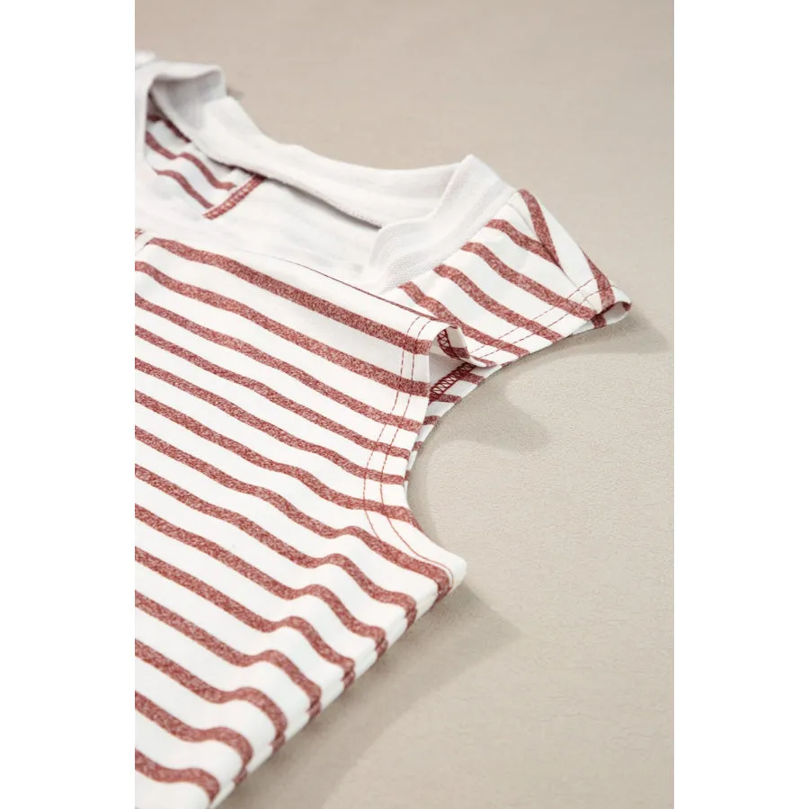 Striped Round Neck Tank