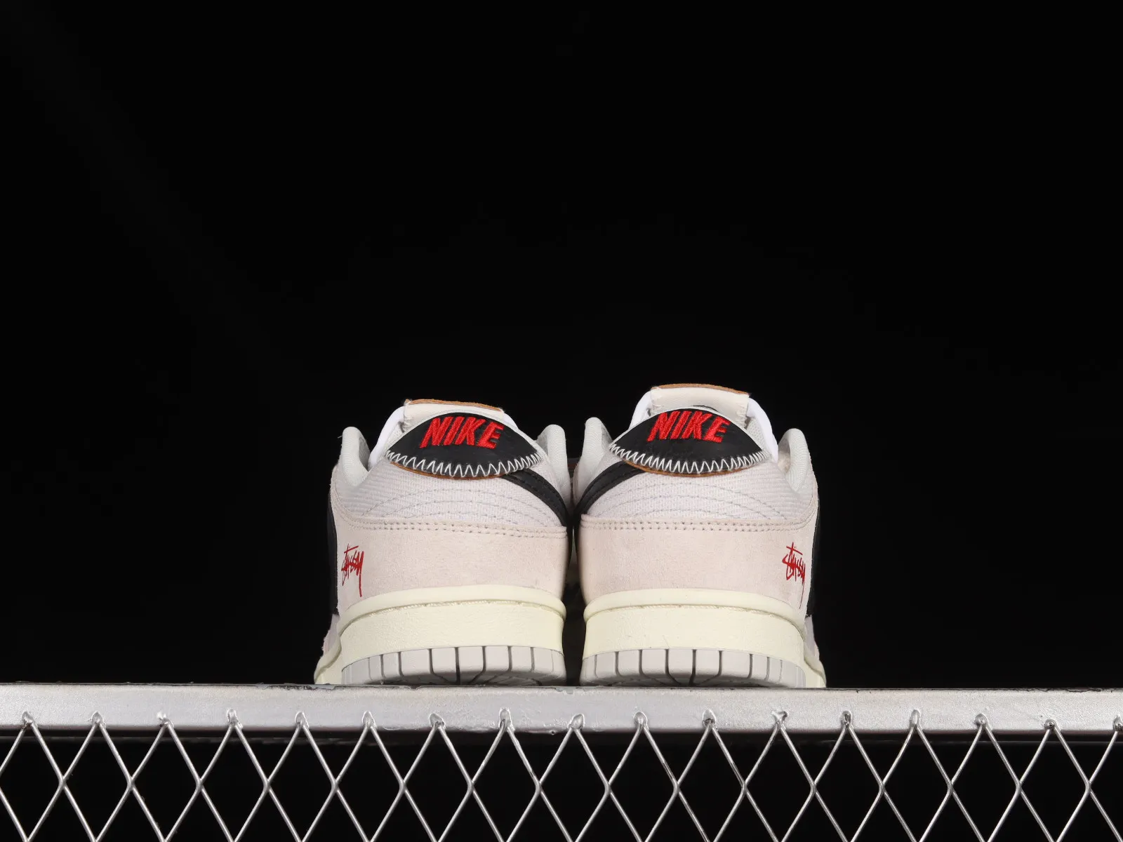 Stussy x Nike SB Dunk Low Certified Fresh Cream White Black Red DD9776-068