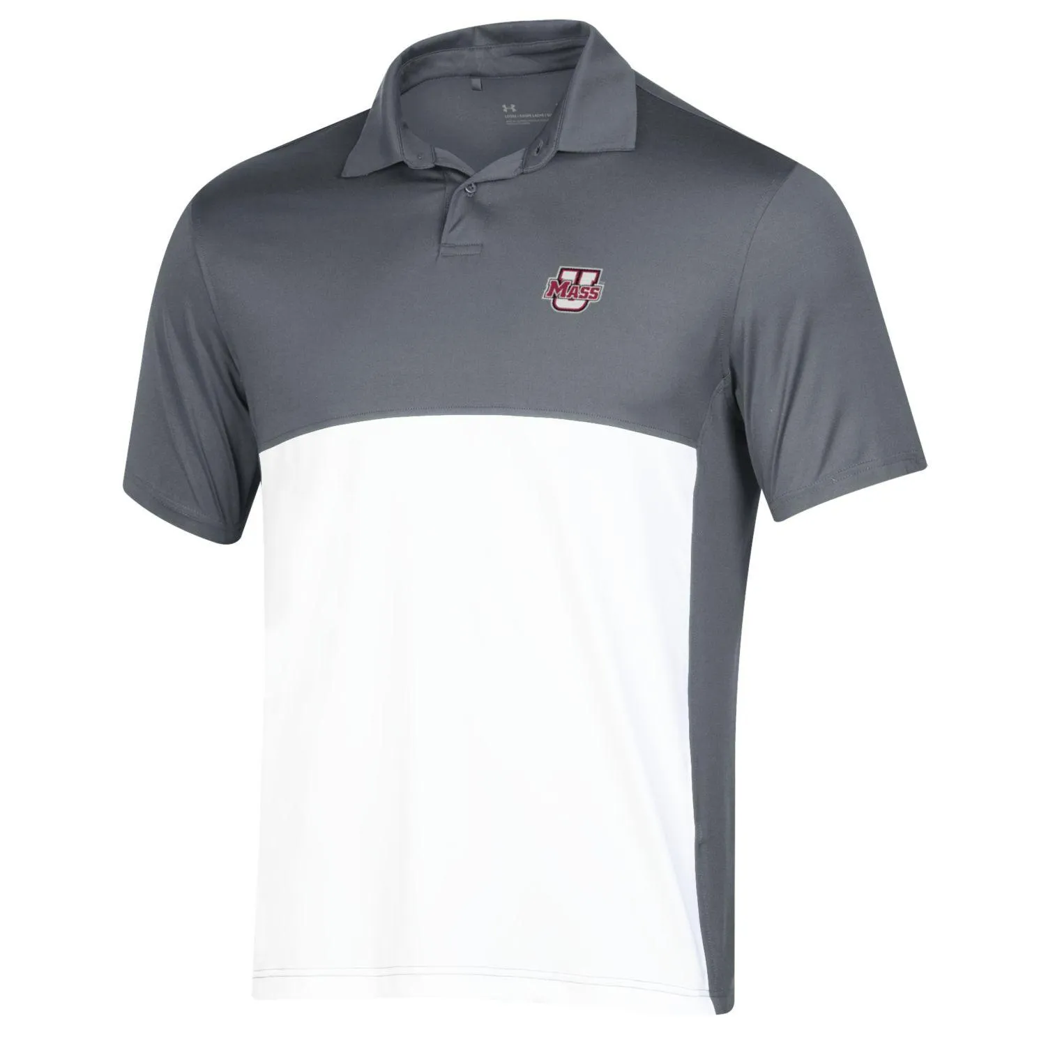 T2 GREEN BLOCKED POLO - GREY