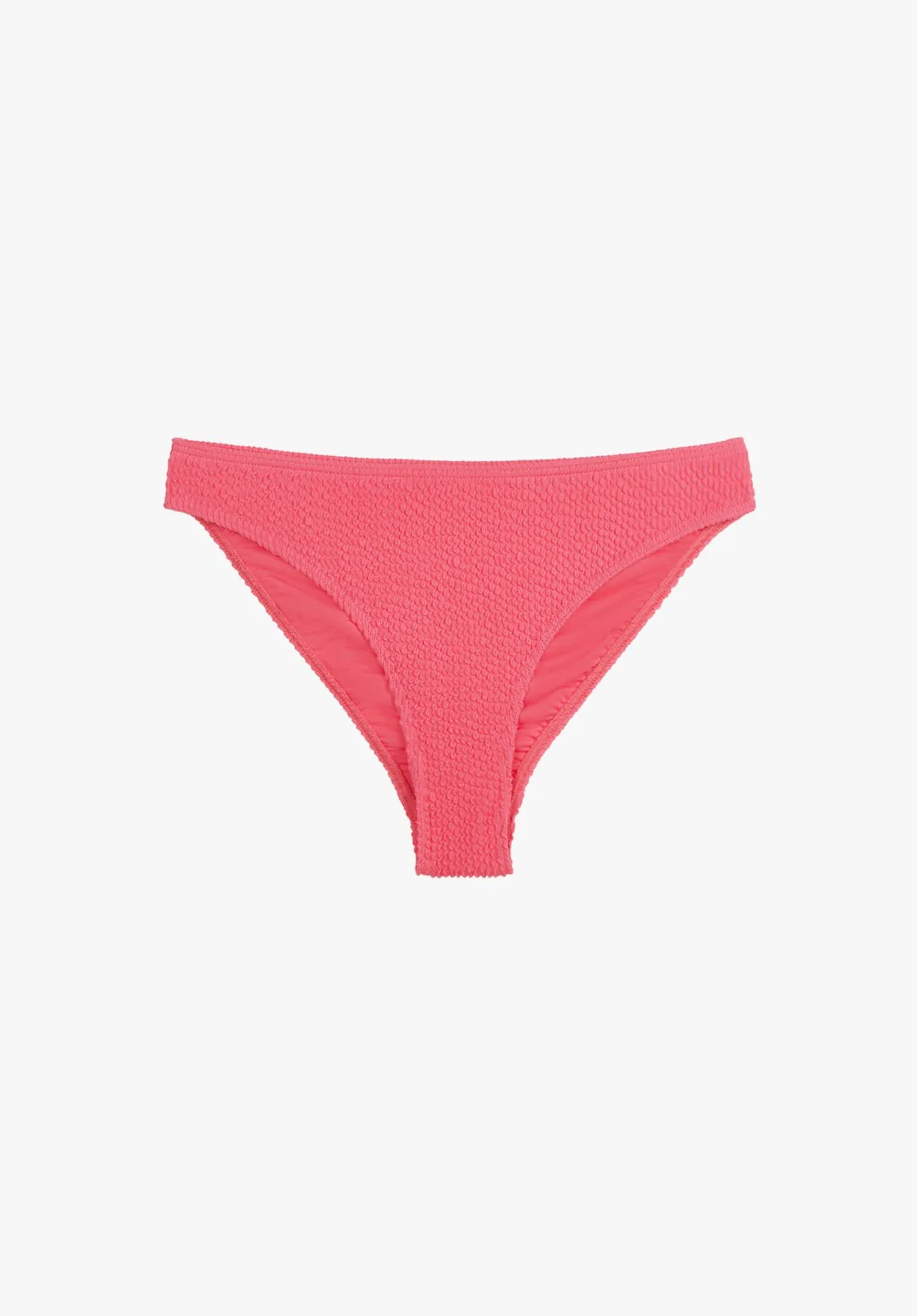 Textured High Leg Bikini Bottoms