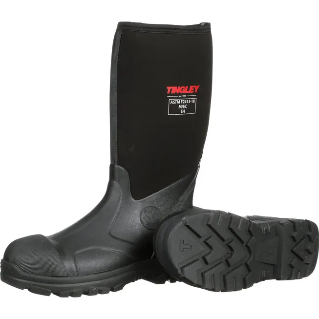 Tingley Badger Unisex 15-Inch Steel Toe Electrical Hazard Waterproof Neoprene Rubber Boot