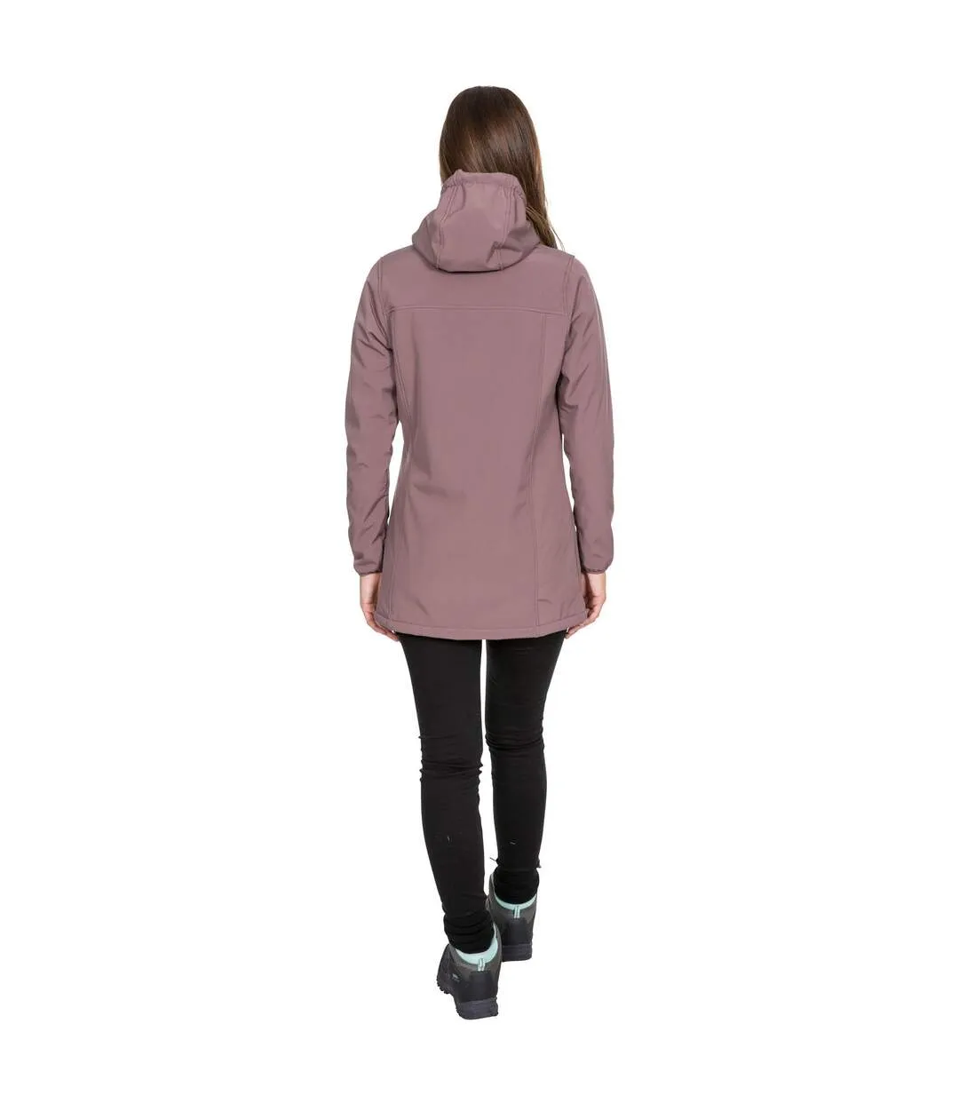 Trespass Womens/Ladies Kristen Longer Length Hooded Waterproof Jacket (Dusty Heather) - UTTP4195