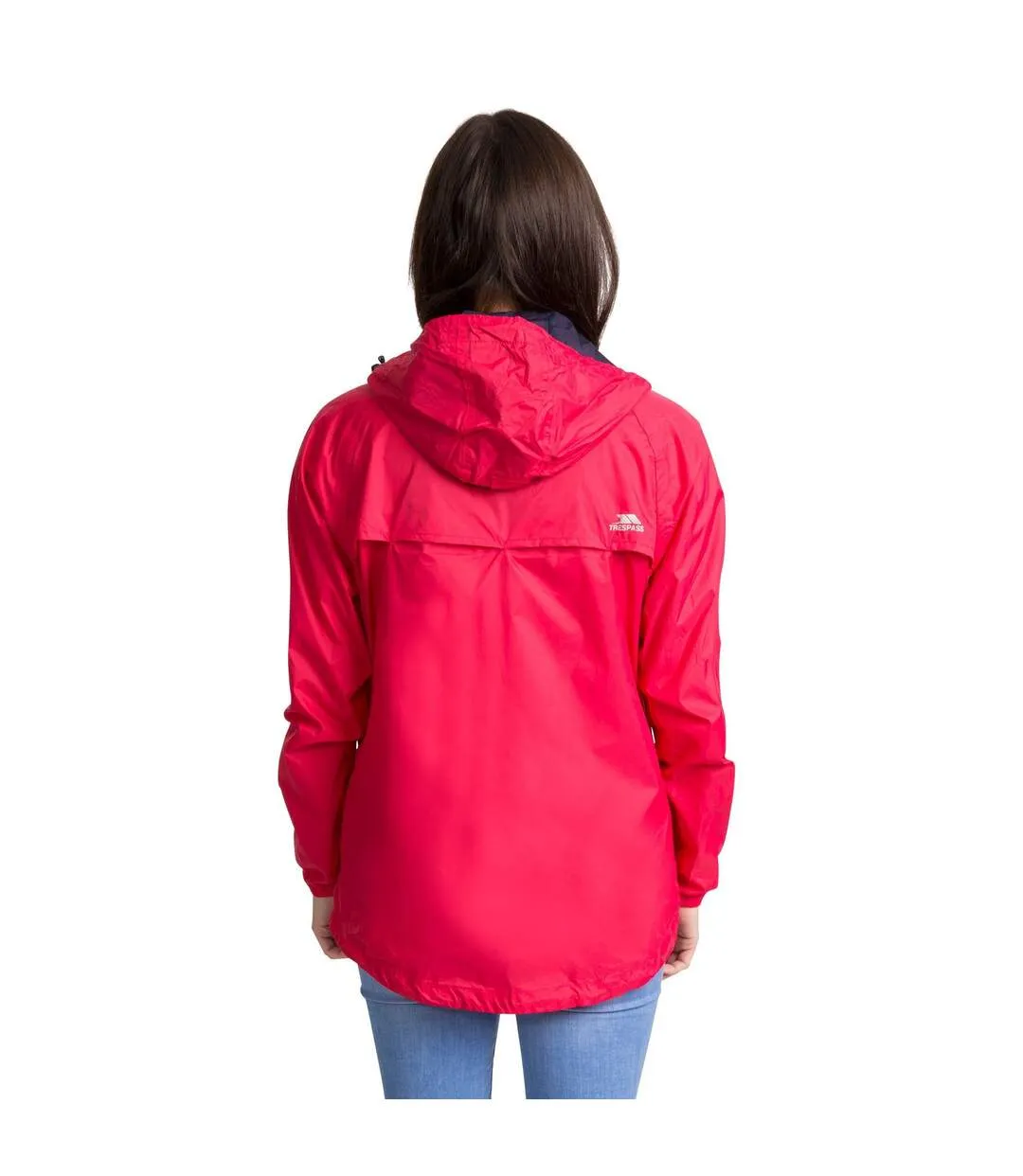 Trespass Womens/Ladies Qikpac Waterproof Packaway Shell Jacket (Raspberry) - UTTP3379