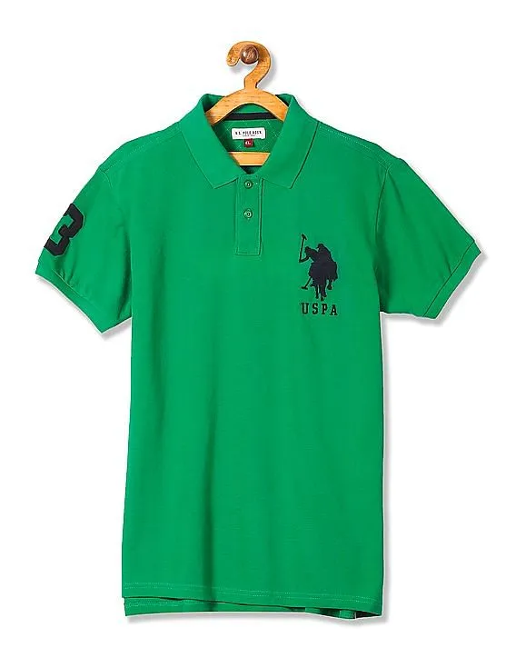 U.S. Polo Assn. Kids Boys Solid Pique Polo Shirt