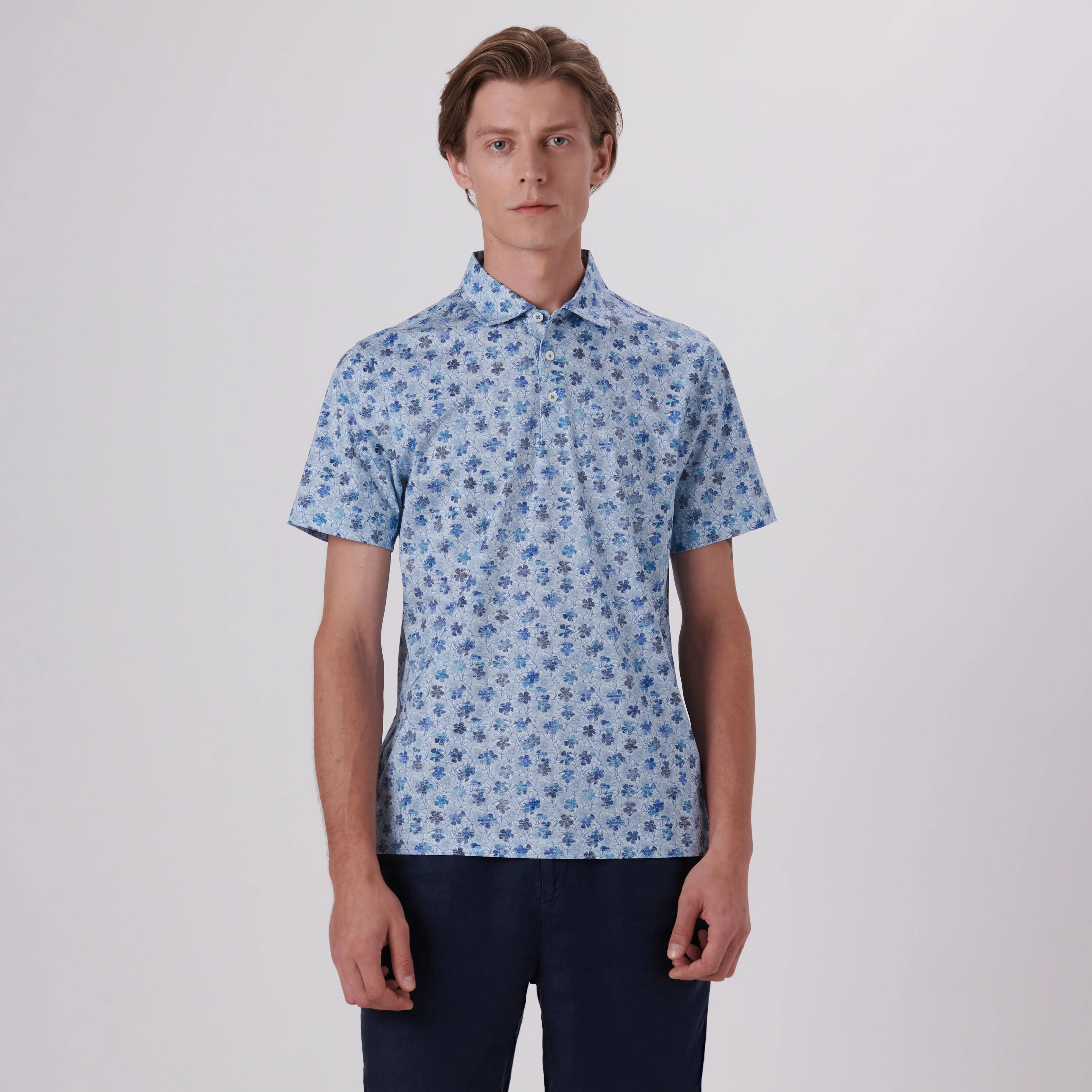 Victor Floral Print OoohCotton Polo