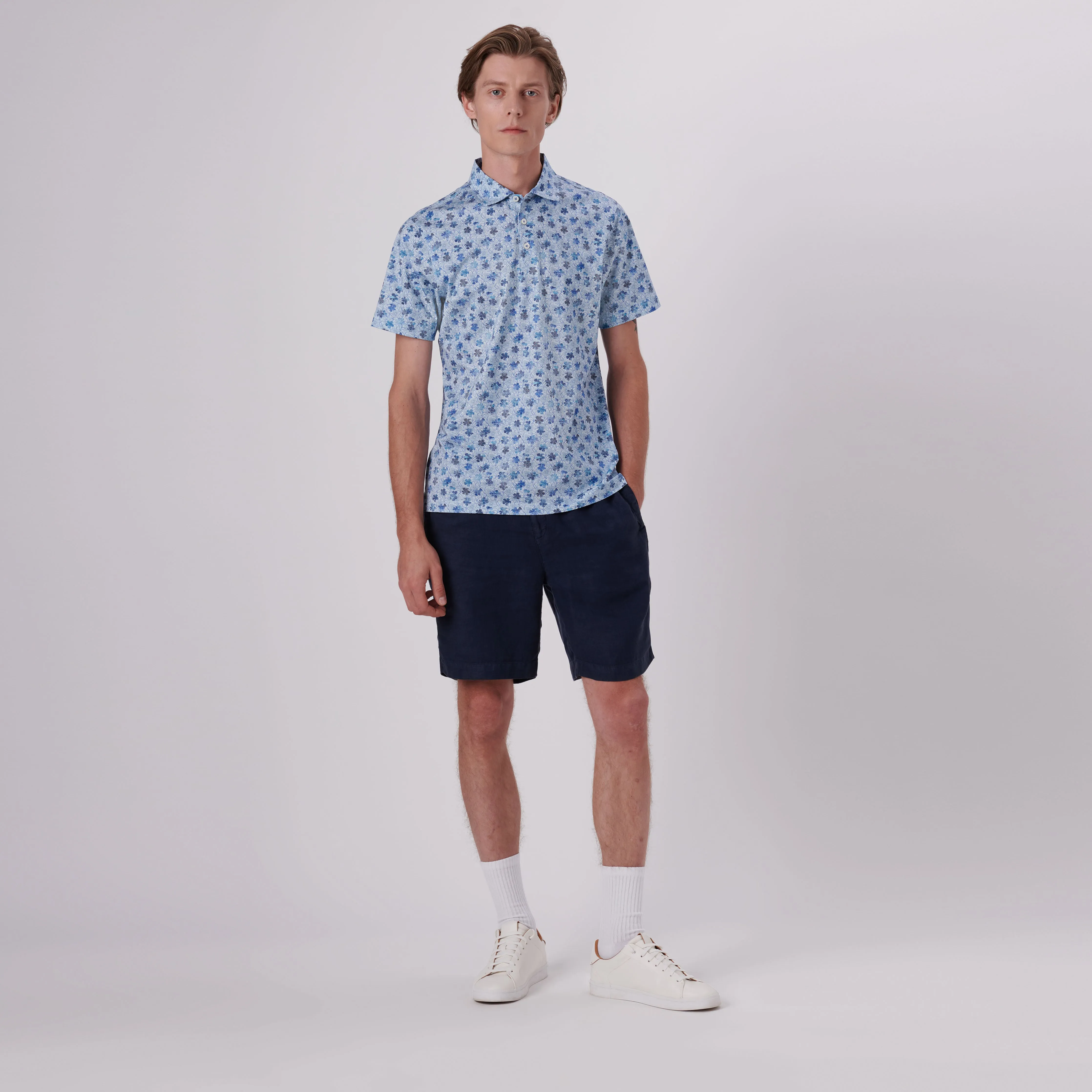 Victor Floral Print OoohCotton Polo