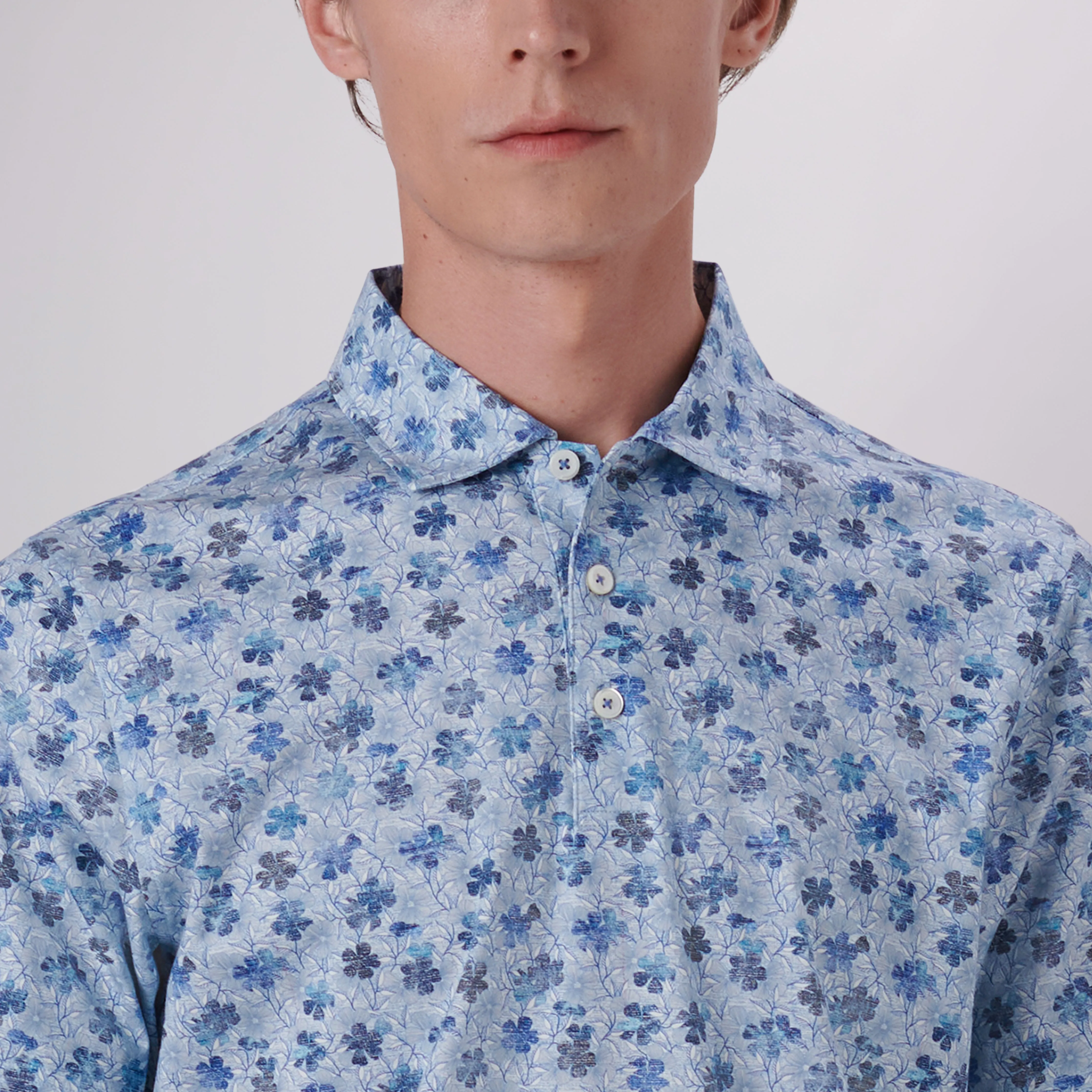 Victor Floral Print OoohCotton Polo