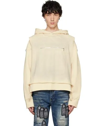 Who Decides War Off-White Layered Hoodie