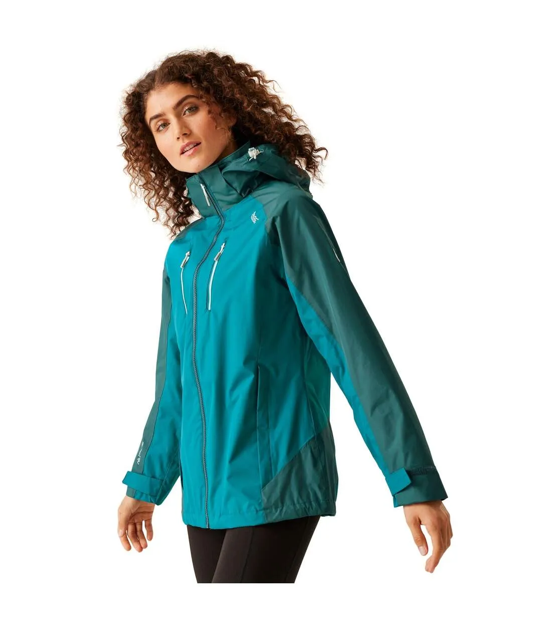 Womens/ladies calderdale iv waterproof jacket gulfstream/reflecting lake Regatta