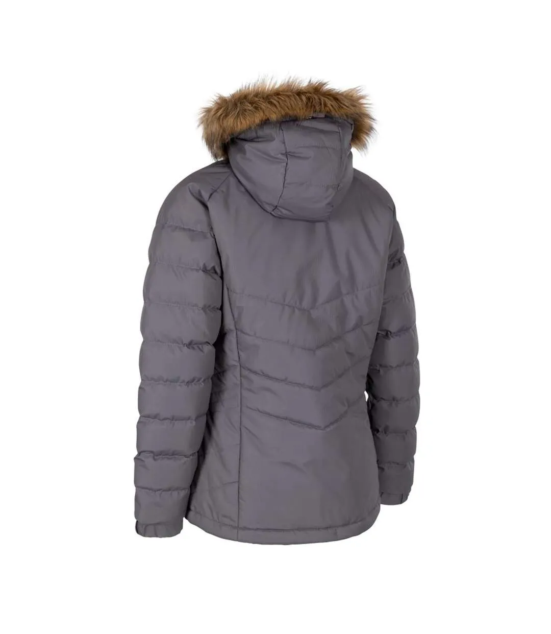 Womens/ladies nadina waterproof padded jacket storm grey Trespass