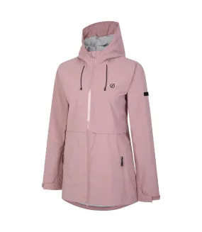 Womens/ladies the laura whitmore edit switch up recycled waterproof jacket dusky rose Dare 2B